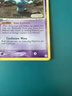 Pokemon TCG Wynaut 71/92 EX Legend Maker Holo Stamped - Image 4