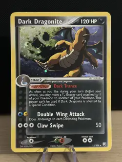 Pokemon TCG Dark Dragonite Holo Rare Team Rocket Returns 15/109 NM/LP+ - Image 1