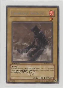 R - Charcoal Inpachi 1st Ed. YuGiOh Soul of the Duelist #SOD-EN001 2004 - Image 1