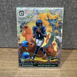 2021 Panini Donruss Optic Downtown Justin Fields #DT-39 (RC) Mint! - Image 1