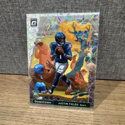 2021 Panini Donruss Optic Downtown Justin Fields #DT-39 (RC) Mint! - Image 2