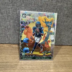 2021 Panini Donruss Optic Downtown Justin Fields #DT-39 (RC) Mint! - Image 3