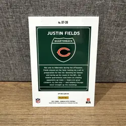 2021 Panini Donruss Optic Downtown Justin Fields #DT-39 (RC) Mint! - Image 4