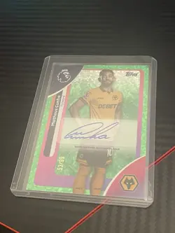 Topps Matheus Cunha Premier League 2026 Autographed Card /99 Wolves Man United - Image 2