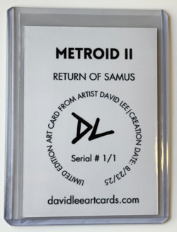 Metroid II Gold Plated Edition Artist Signed "Return Of Samus" Trading Card 1/1 - Image 2