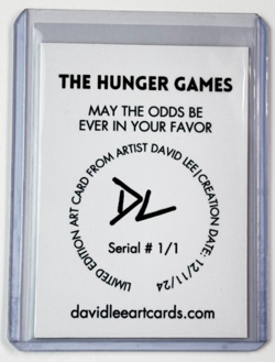 The Hunger Games Artist Signed "May The Odds Be Ever In Your Favor" Card 1/1 - Image 2
