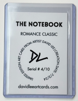 The Notebook Limited Edition Artist Signed “Romance Classic” Trading Card 4/10 - Image 2