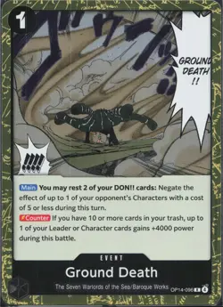 Ground Death Foil R The Azure Sea's Seven OP14-096 NM - Image 1