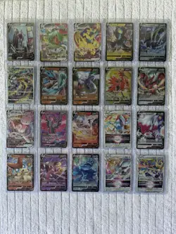 Lot Of 20 Rare Diamond Gold Foil Fan Art Pokemon Cards - Image 1