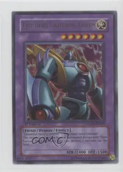 Evil HERO Lightning Golem 1st Ed. YuGiOh Gladiator's Assault #GLAS-EN039 2007 - Image 1