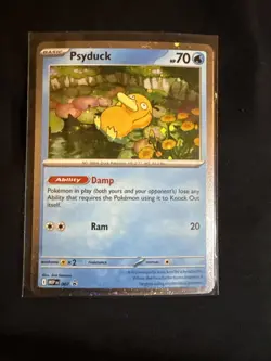 Pokemon TCG Psyduck 007 Me: Mega Evolution Black Star Promo Holo Card - Image 1