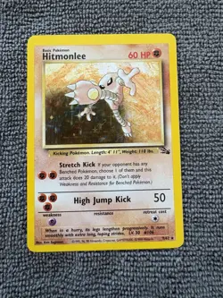 Hitmonlee 7/62 Fossil Holo. Near Mint Beautiful Card Excellent Condition. - Image 1