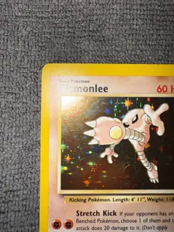 Hitmonlee 7/62 Fossil Holo. Near Mint Beautiful Card Excellent Condition. - Image 3