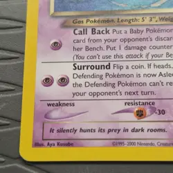 Dark Haunter 36/105 Non Holo Uncommon Neo Destiny Pokemon Card MP - Image 4