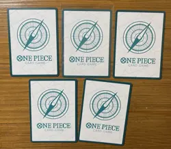 One Piece Don!! Card Lot (5): 4 Base and 1 Foil English! - Image 2