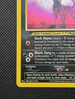 Houndoom 08/64 Neo Revelation Holo Rare Pokemon Card MP WOTC - Image 5