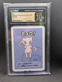 Pokemon Mew CGC Pristine 10 Playing Card 2019 JPN Old Maid Japanese - Image 1