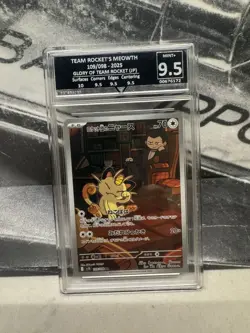 Pokemon card Meowth AR Glory of Team Rocket NM Japanese GG 9.5 UK Seller - Image 1
