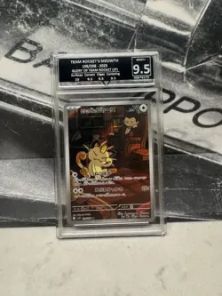 Pokemon card Meowth AR Glory of Team Rocket NM Japanese GG 9.5 UK Seller - Image 2