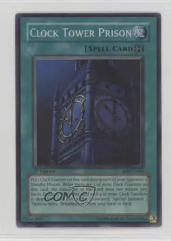 SR - Clock Tower Prison 1st Ed. YuGiOh Enemy of Justice #EOJ-EN048 2006 - Image 1