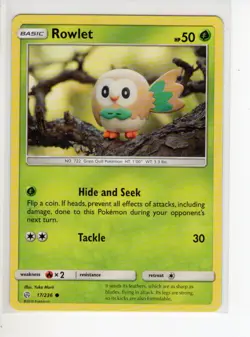 ROWLET COSMIC ECLIPSE SET POKEMON CARD 17/236 NM/M - Image 1