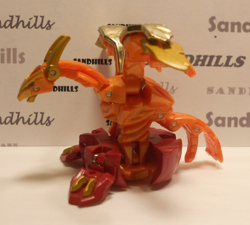 Bakugan G Ganorada Red Pyrus BakuTech 600G & Matching Card - Image 4