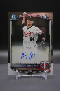 2025 Bowman Draft | Riley Quick | 1st Bowman Chrome Auto | Twins - Image 1