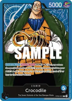 Crocodile (001) [ST-03 - ST03-001] - NM [Foil] TCG One Piece - Image 1