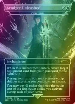 MtG Final Fantasy Secret Lair Armiger Unleashed Forge Anew FOIL NM - Image 1