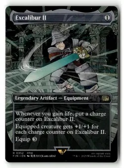 MTG Excalibur II - Borderless NM-Mint Final Fantasy - Image 1