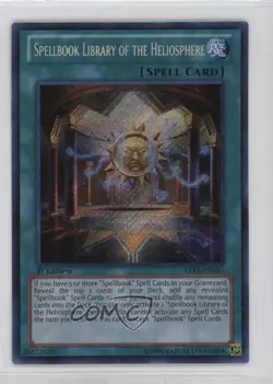 SCR - Spellbook Library of the Heliosphere 1st Ed. YuGiOh Abyss Rising - Image 1