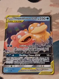 Slowpoke & Psyduck GX Ultra Rare 35/236 NM - 2019 Pokemon TCG Unified Minds - Image 1