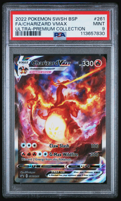 2022 Pokemon SWSH BSP Ultra Premium Collection #261 Charizard Vmax Mint PSA 9 - Image 1