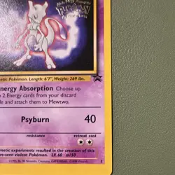 Pokemon Mewtwo Wotc Promo 03/53 Regular Promo 70 HP 1999 English - Image 2
