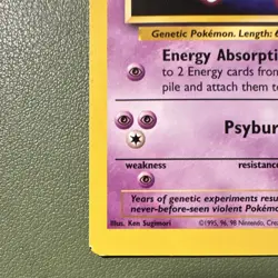 Pokemon Mewtwo Wotc Promo 03/53 Regular Promo 70 HP 1999 English - Image 3