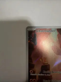 Pokemon TCG Charmander Scarlet & Violet 168/165 NM Condition - Image 3