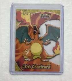 Charizard #06- Topps Pokemon PC3 TV Animation Clear Card - Image 1