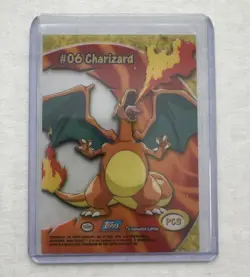 Charizard #06- Topps Pokemon PC3 TV Animation Clear Card - Image 2
