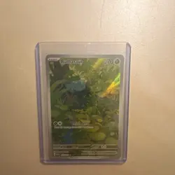 Pokemon Bulbasaur Holo 166/165 Sv: Scarlet & Violet 151 Illustration Rare - Image 1