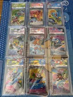 Pokemon First Partner Illustration Full Set Ace 10s/Ace 7 X1 Sequencial Certs - Image 2