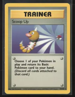 Scoop Up 78/102 Rare Base Set Unlimited Pokemon Lightly Played - Image 1