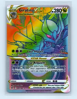 Pokemon tcg SWSH11: Lost Origin Giratina VSTAR (Secret) Near Mint or Better - Image 1