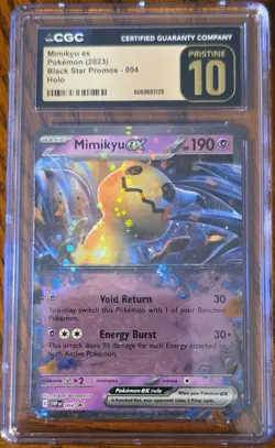 Mimikyu ex 004 Black Star Promo CGC Pristine 10 Holo Pokemon TCG 2023 - Image 1