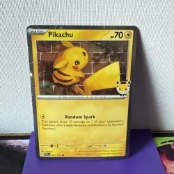 Pikachu 51/162 Stamped 2026 Pokemon Day 30th Anniversary Promo W/ SWIRL🌀 - Image 1