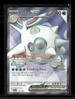 Pokemon 2023 Scarlet & Violet Paradox Rift Cetitan EX FA #210/182 - Image 1