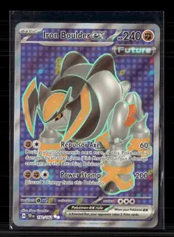 Pokemon 2024 Temporal Forces Iron Boulder EX UR FA #192/162 - Image 1