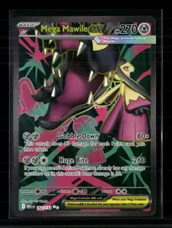 Pokemon 2025 Scarlet & Violet Mega Evolution Mega Mawile EX SAR #162/132 - Image 1