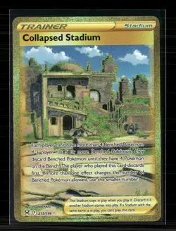 Pokemon 2022 Lost Origin Collapsed Stadium UR #215/196 - Image 1