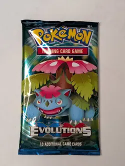 Pokemon TCG 2016 XY Evolutions Venusaur Art Booster Pack Sealed - Image 1