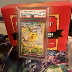 Pokemon TCG Pikachu EX 238/191 PSA 10 Special Illustration Rare Surging Sparks - Image 2